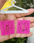 Frida Khalo papel picado inspired earrings
