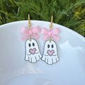 Ghost with pink bow